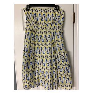 strapless sundress with pockets